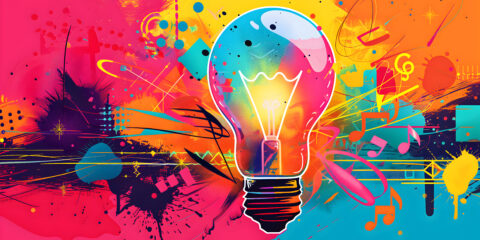 light bulb with ideas