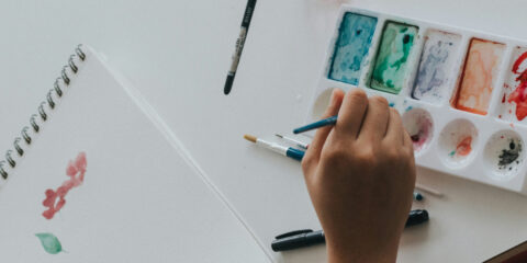 Person painting