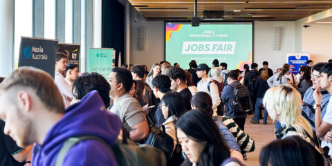 Jobs Fair on campus.